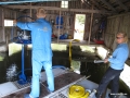 Dredging in boathouse
