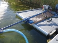 Dredging with hydraulic driven pump