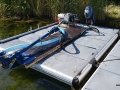 Dredging with hydraulic driven pump