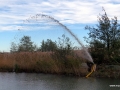 Dredging with hydraulic driven pump